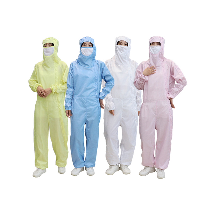 Анти статичний похилий відкритий передній комбінезон з капюшоном