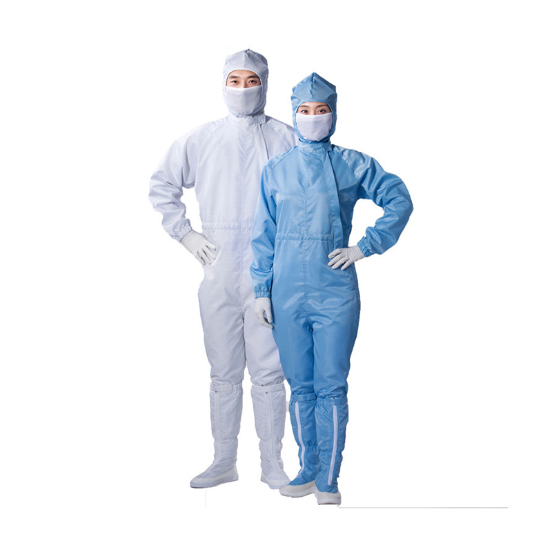 Анти статичний похилий відкритий передній комбінезон з капюшоном